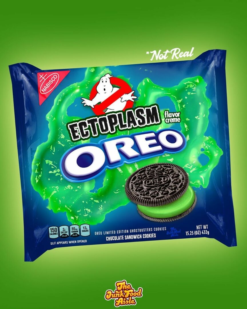 Download Ghostbusters Ectoplasm Oreos Mockup - The Junk Food Aisle