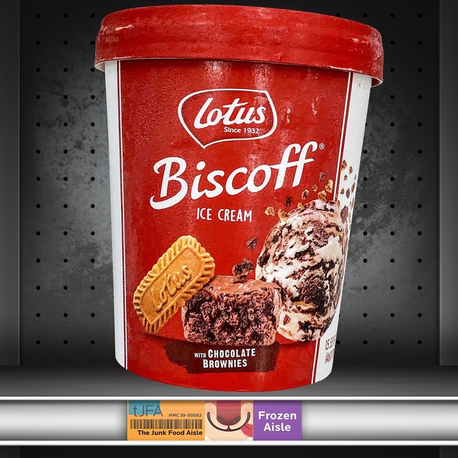 Lotus Biscoff Ice Cream with Chocolate Brownies The Junk Food Aisle