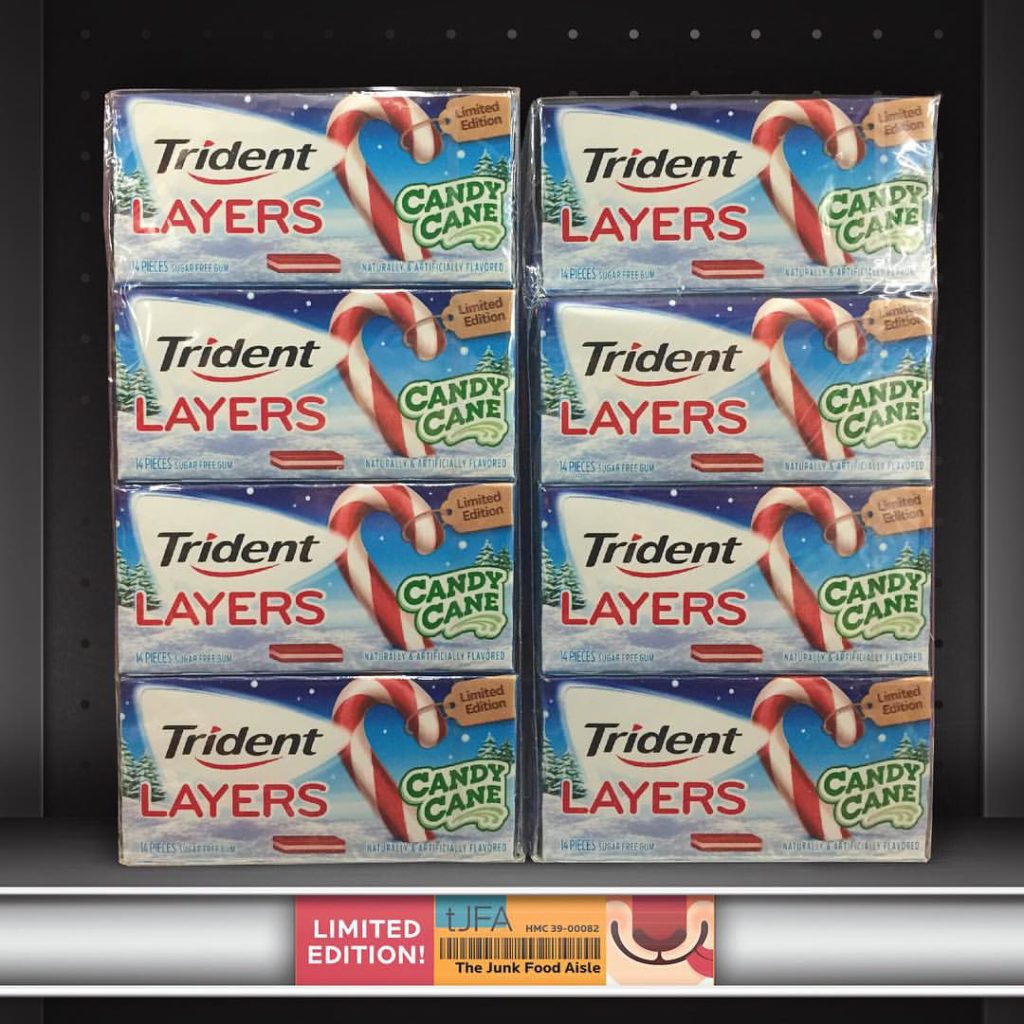 Trident Layers Candy Cane Gum - The Junk Food Aisle