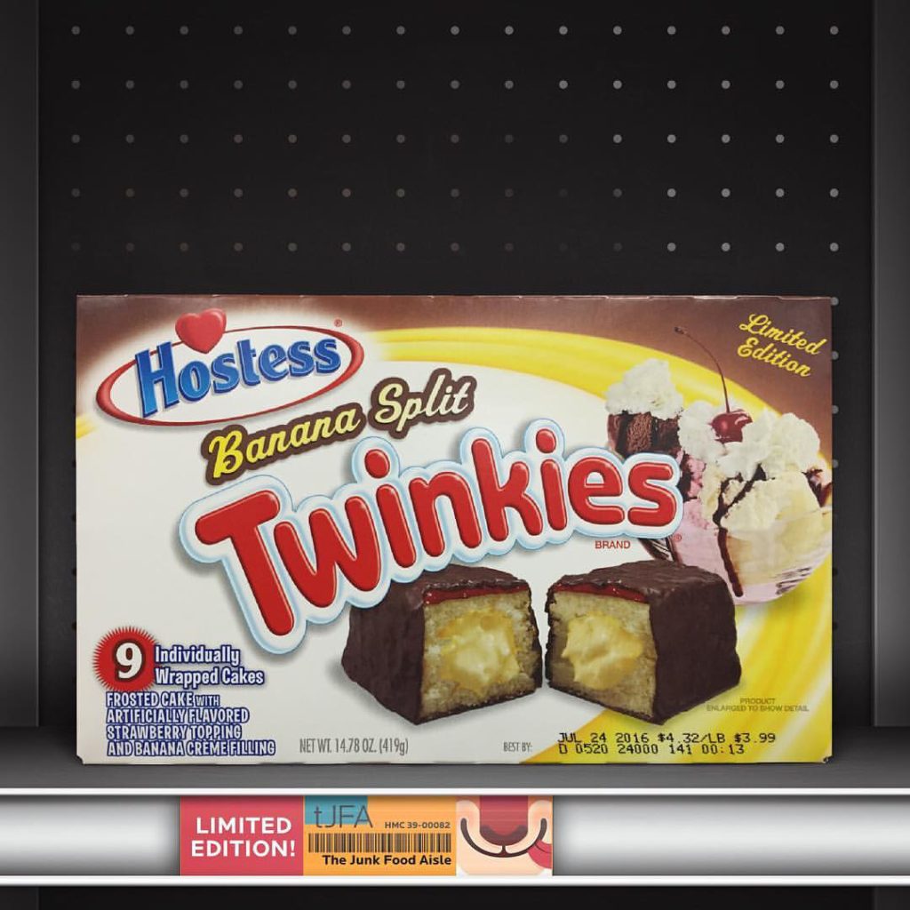 Hostess Banana Split Twinkies The Junk Food Aisle