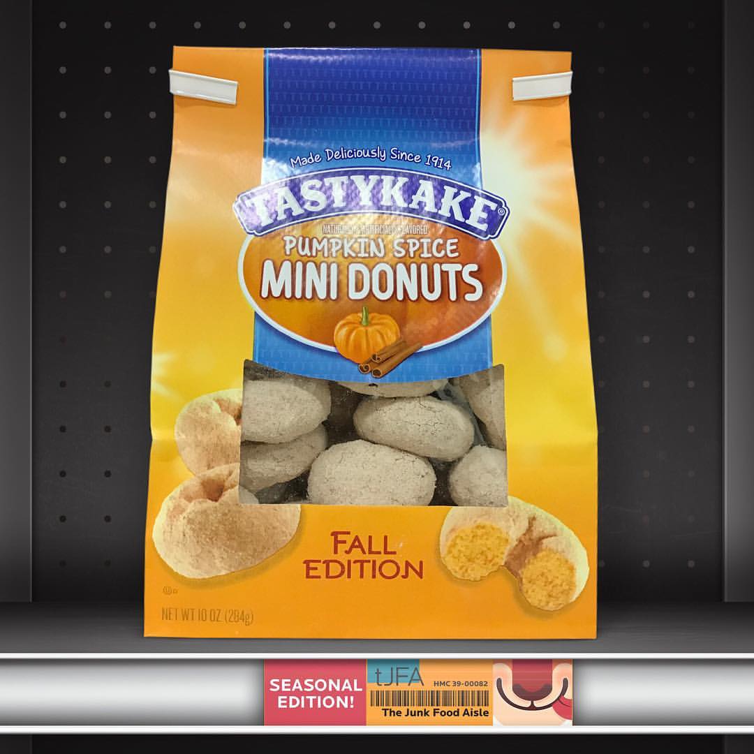 Tastykake Pumpkin Spice Mini Donuts - The Junk Food Aisle