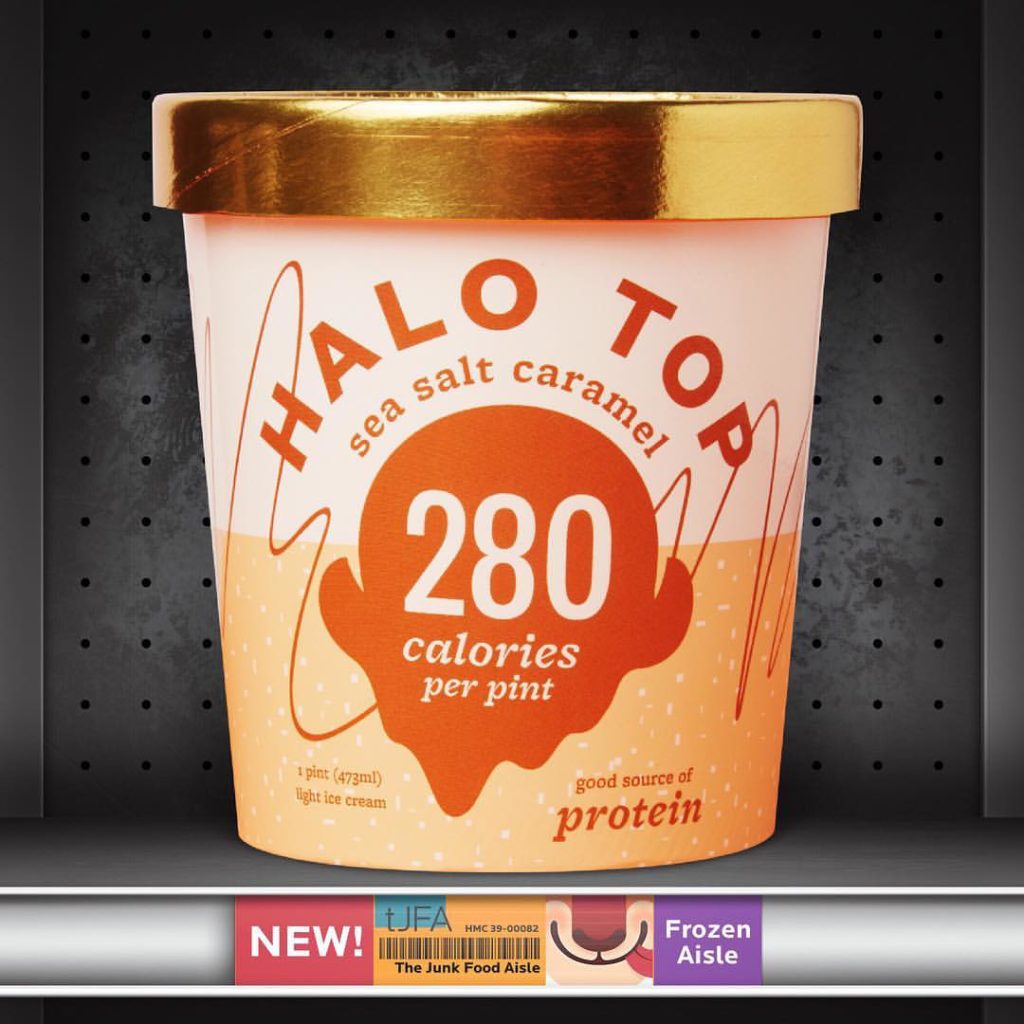 Halo Top Sea Salt Caramel Ice Cream The Junk Food Aisle 0923