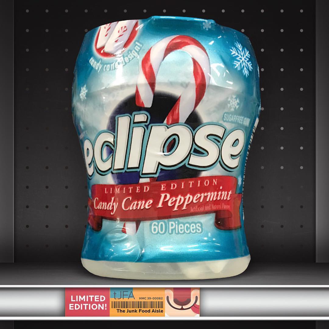 Eclipse Candy Cane Peppermint Gum - The Junk Food Aisle