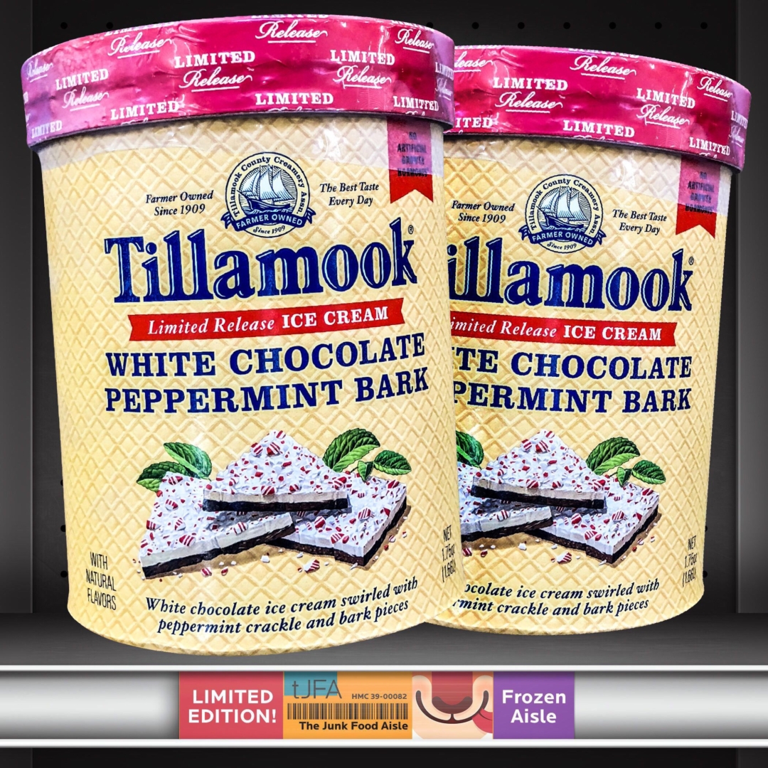 Tillamook White Chocolate Peppermint Bark Ice Cream The Junk Food Aisle