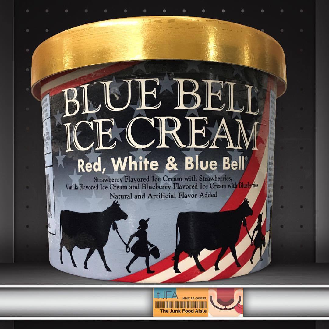 Red, White & Blue Bell Ice Cream - The Junk Food Aisle