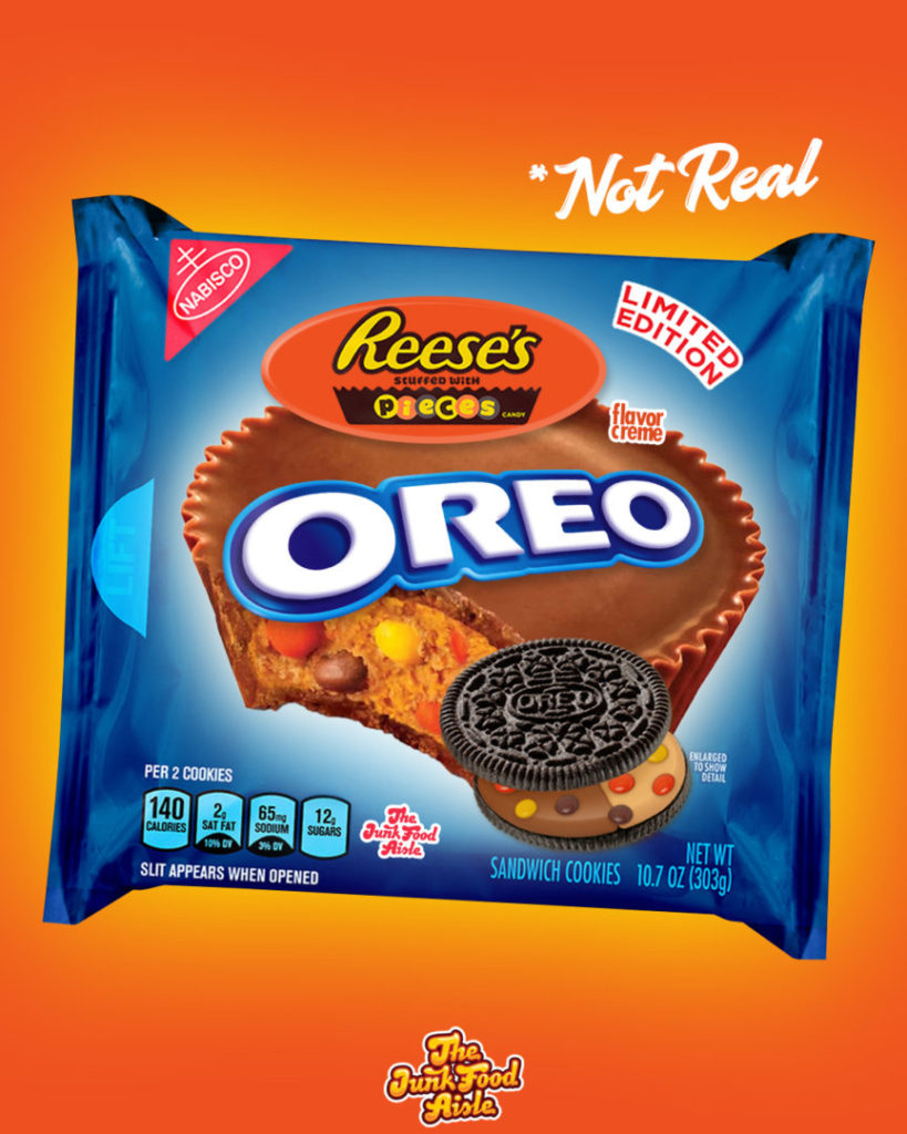 Reeses Stuffed With Pieces Oreo Mockup The Junk Food Aisle