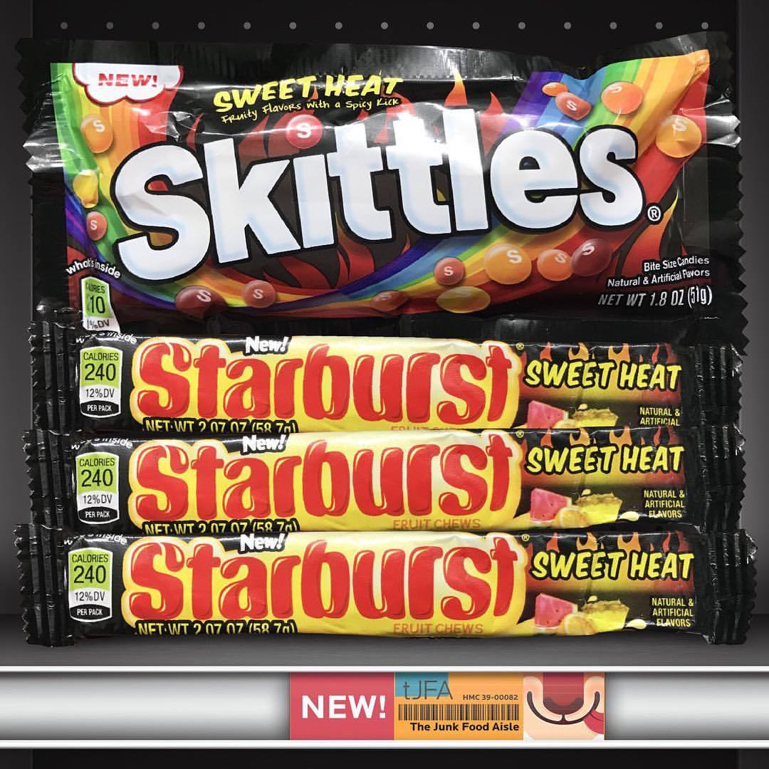 Download Sweet Heat Skittles and Starburst - The Junk Food Aisle