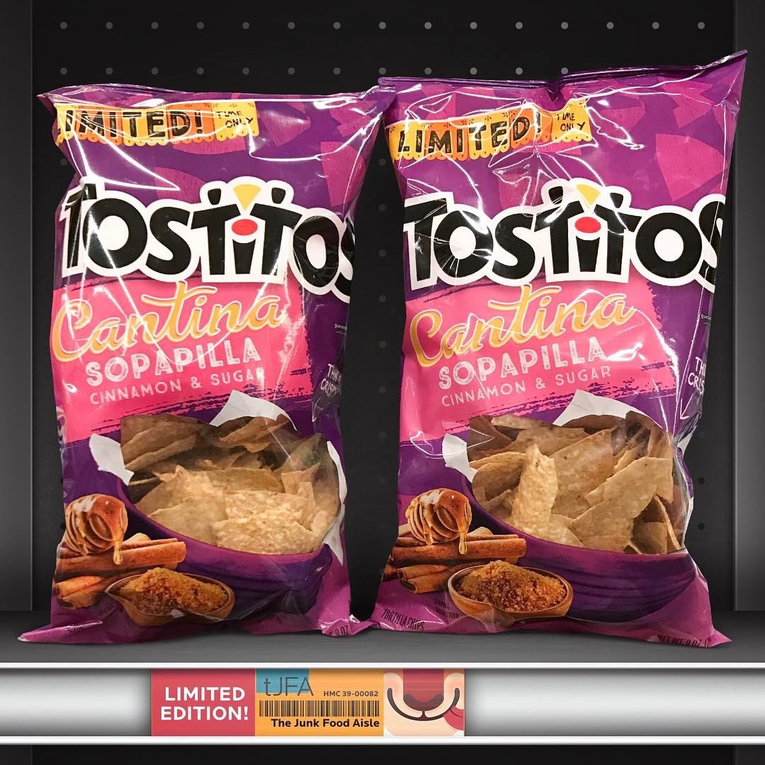 Tostito’s Cantina Sopapilla Cinnamon & Sugar Tortilla Chips - The Junk ...